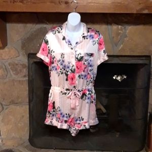 Victoria's Secret satin floral romper